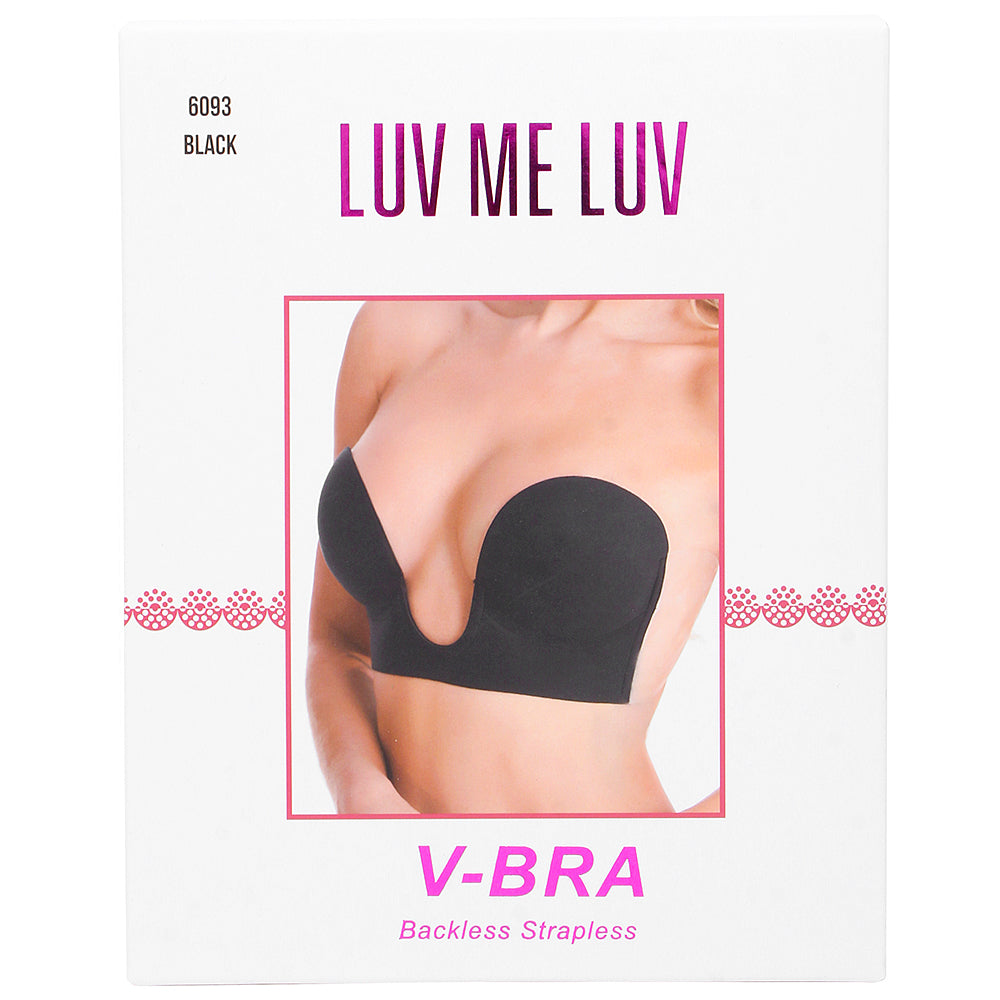 Luv Me Luv Sticky Bra Black- Queen of Melrose