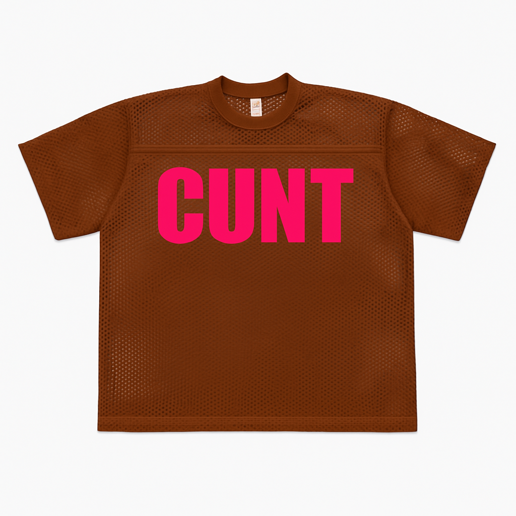 C*NT Mesh Football Tee - Queen of Melrose
