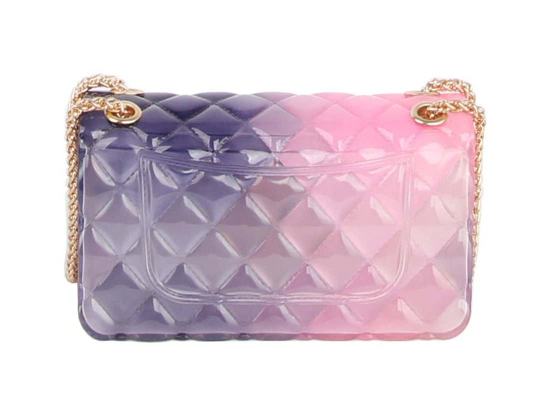 Quilted Ombré Jelly Crossbody Bag