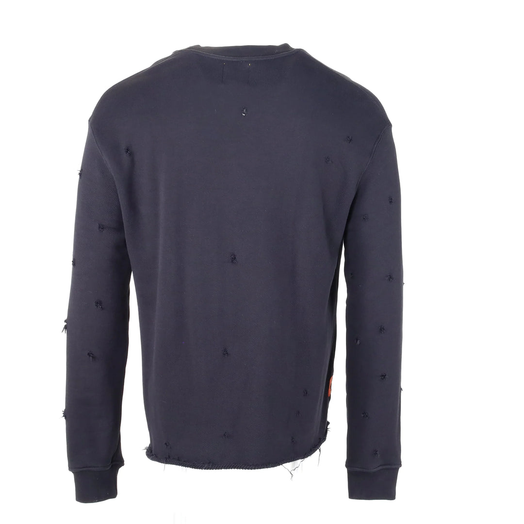 Momani Raw Edge Sweatshirt Grey - Mens