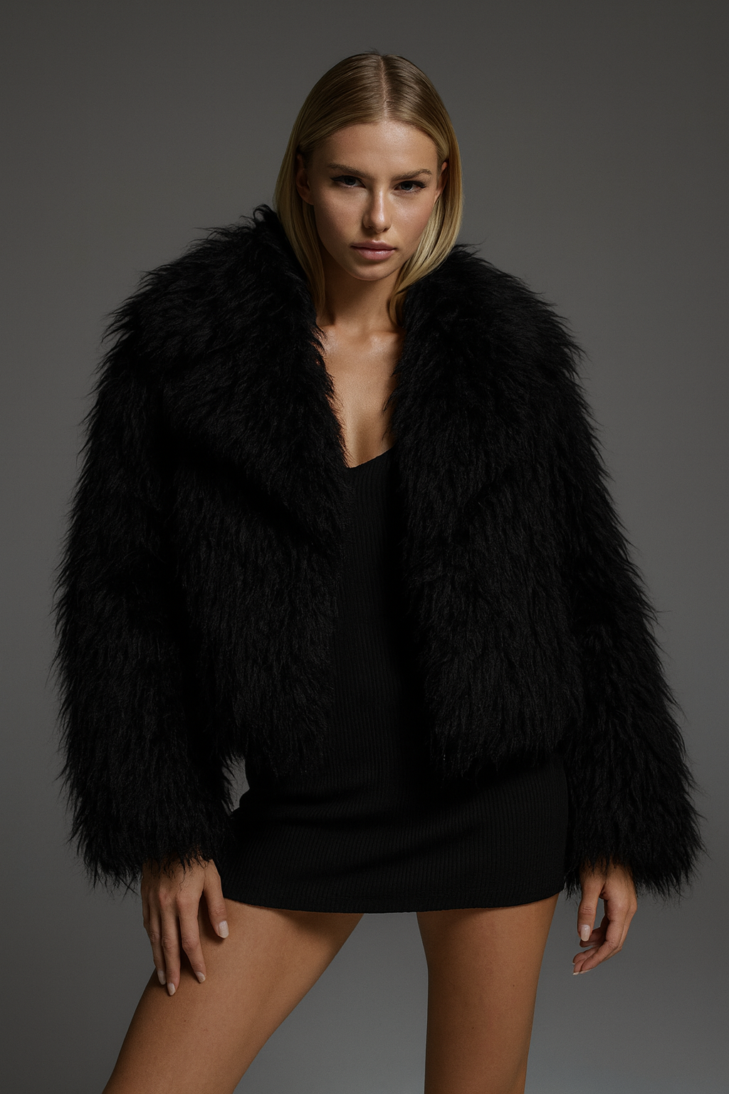 Sheared Sheep Fur Coat