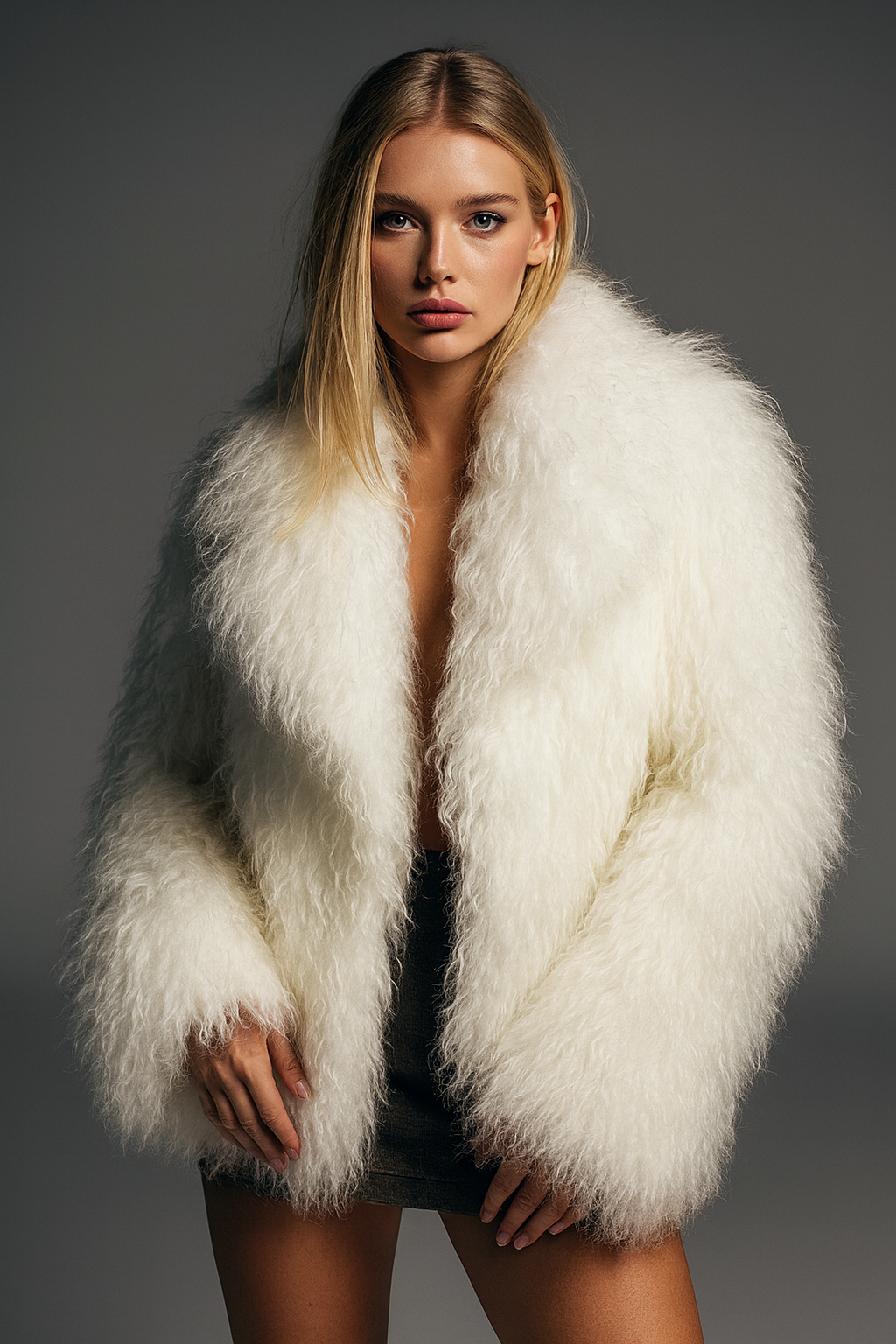 Sheared Sheep Fur Coat