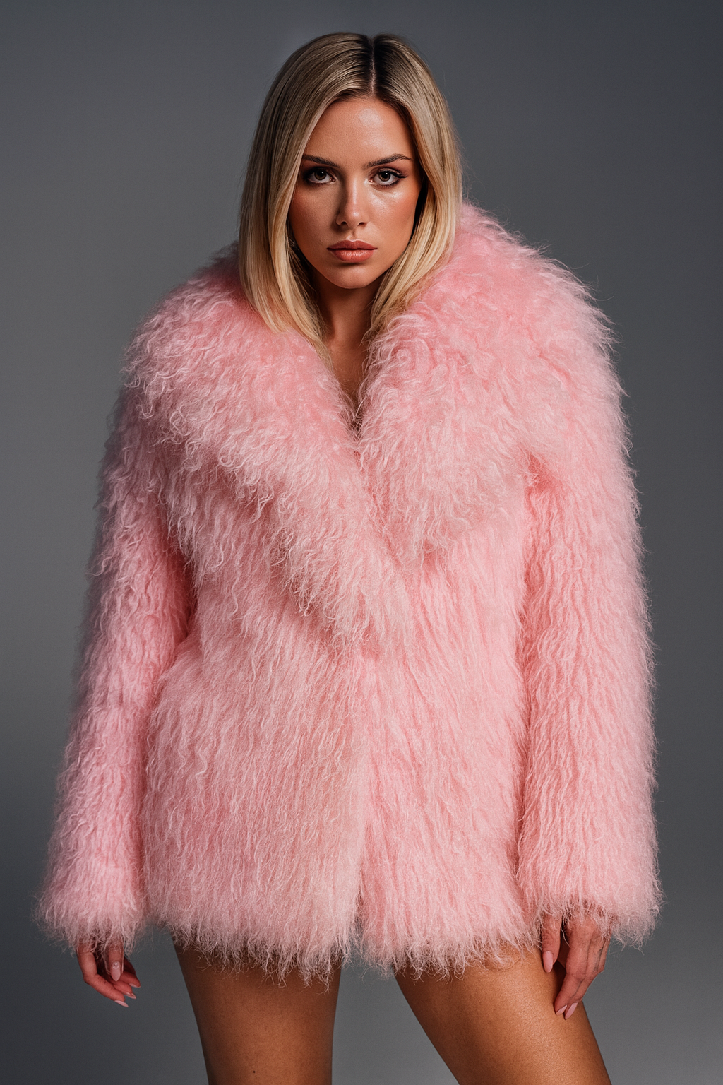 Sheared Sheep Fur Coat