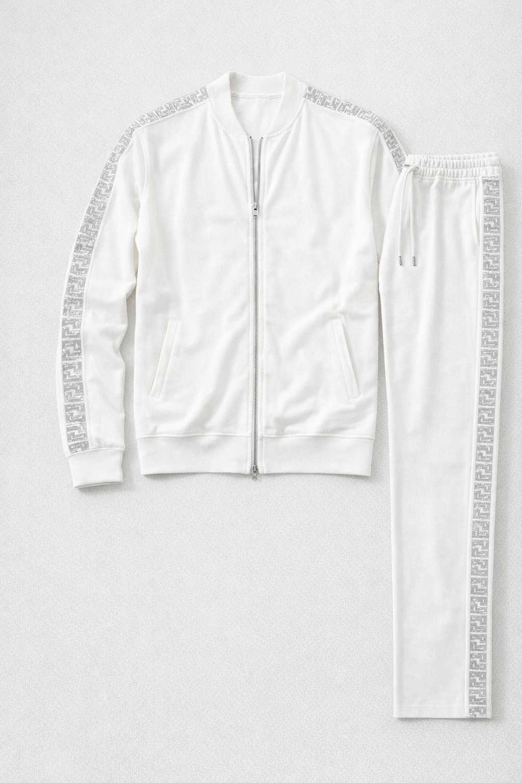 Rhinestone Greek Track Set - Mens