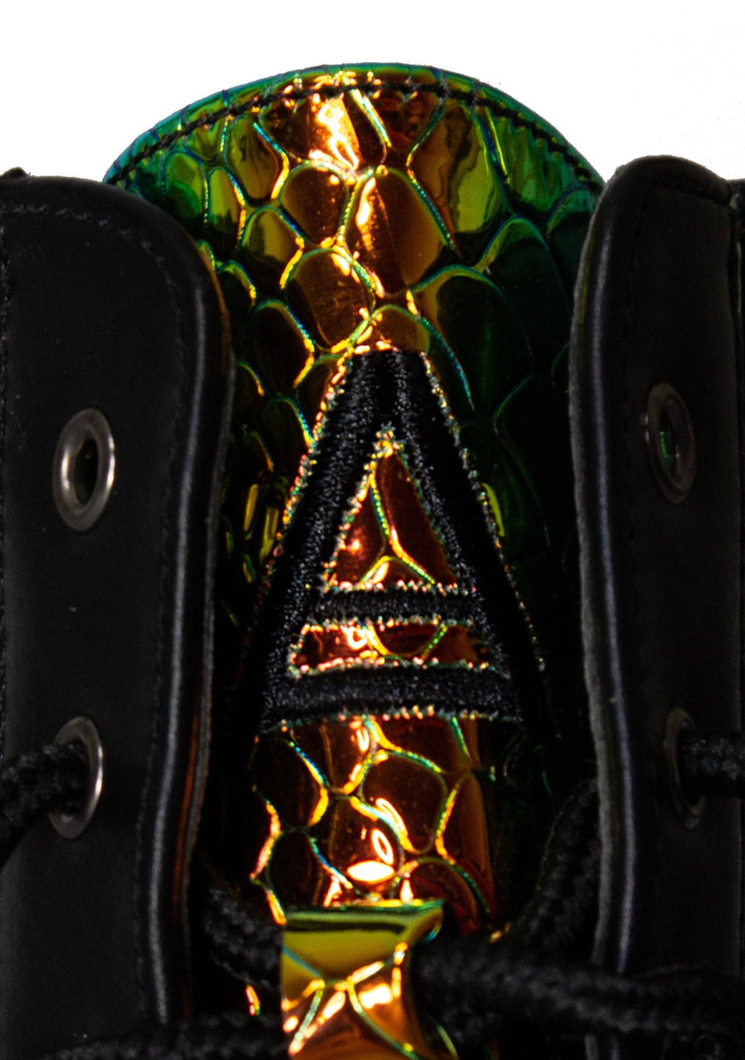 Radioactive Prism Platform Combat Boots