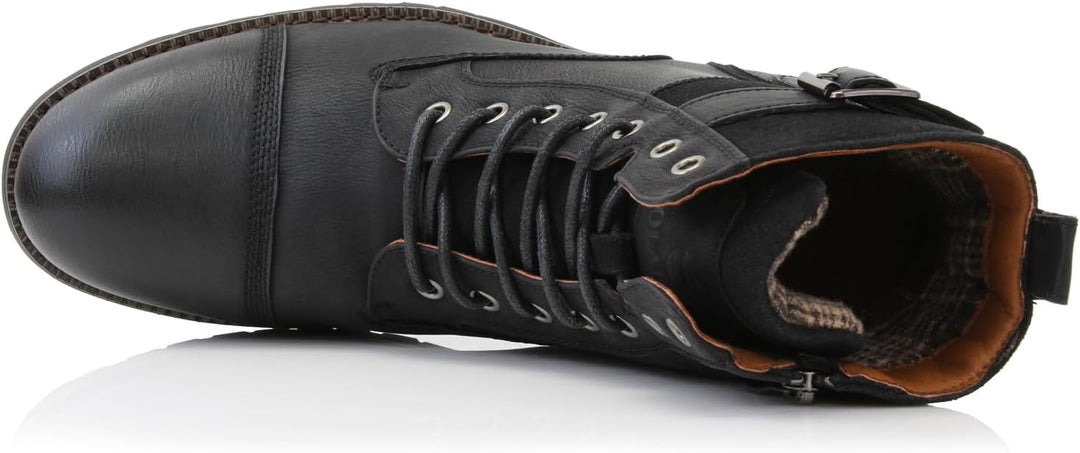 Motorcycle Combat Boots - Mens