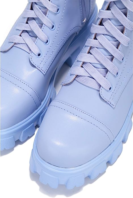 MonaLisa Combat Boot Periwinkle - Shoe Whore