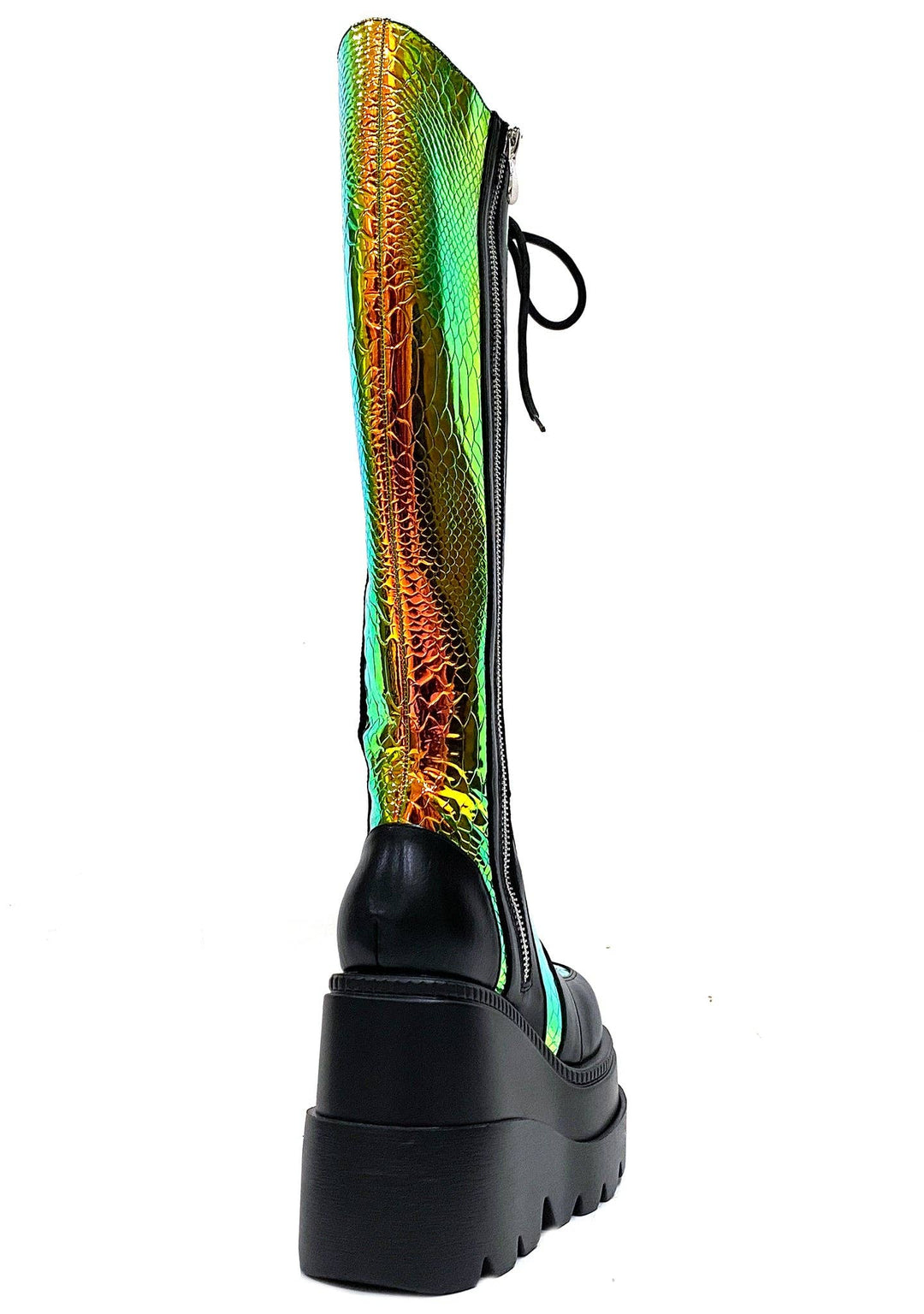 Radioactive Prism Platform Combat Boots