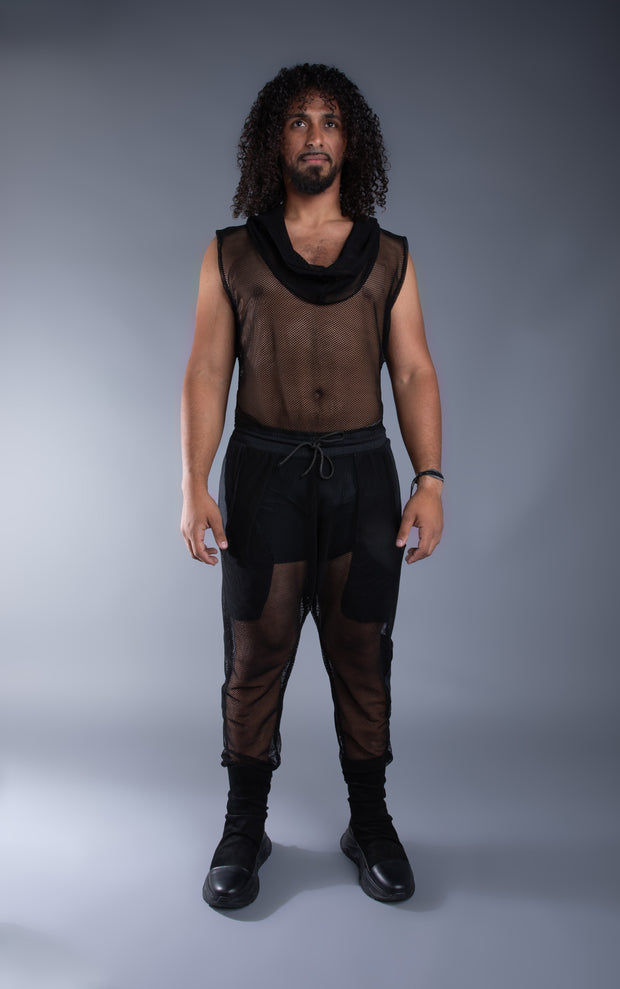 WHITE FISHNET SQUARE SET  - GENDER FLUID