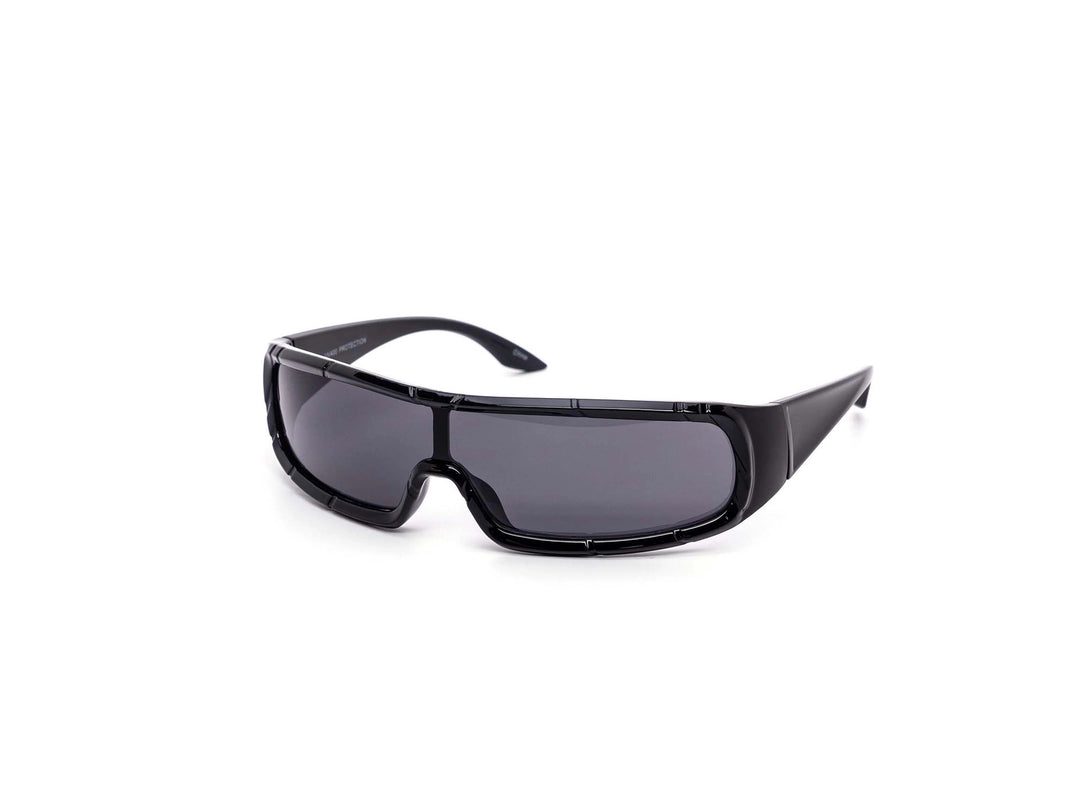 Cyber Mirror Shield Wraparound Sunglasses