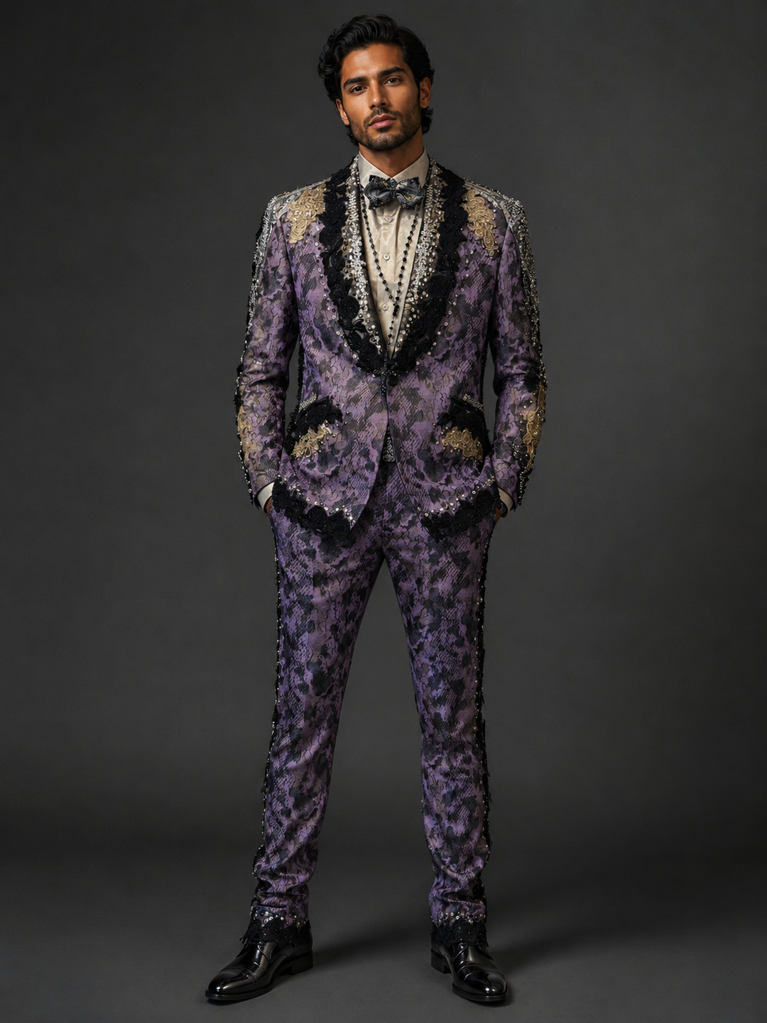 Custom Embellshed Python Suit