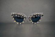 CUSTOM CRYSTALIZED ONE OF A KIND GLASSES - "HUNG OVER"