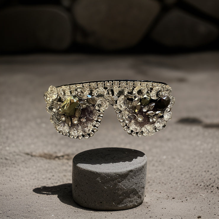 CUSTOM CRYSTALIZED ONE OF A KIND GLASSES - "CRYSTALIZED INCEPTION"