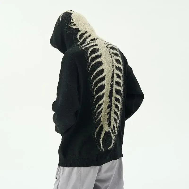 Centipede Pattern Embroidered Hoodie - Stagewear