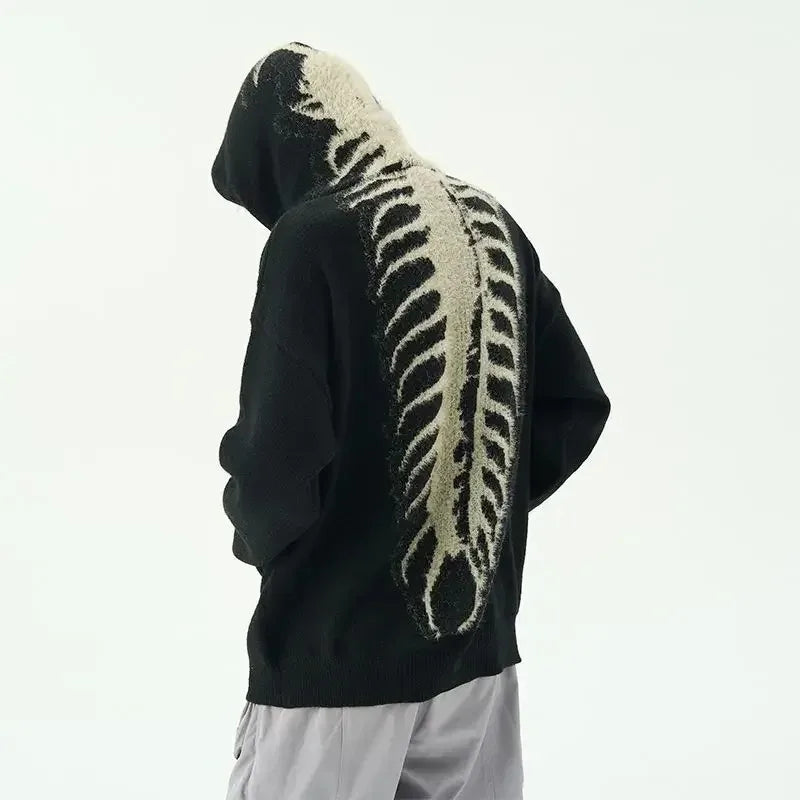 Centipede Pattern Embroidered Hoodie - Stagewear