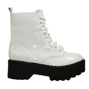 Staging 19 Combat Boot White - Shoe Whore