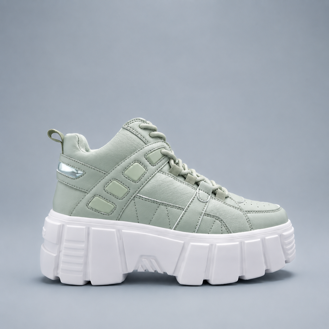 Mint Green Chunky Platform Fashion Sneaker