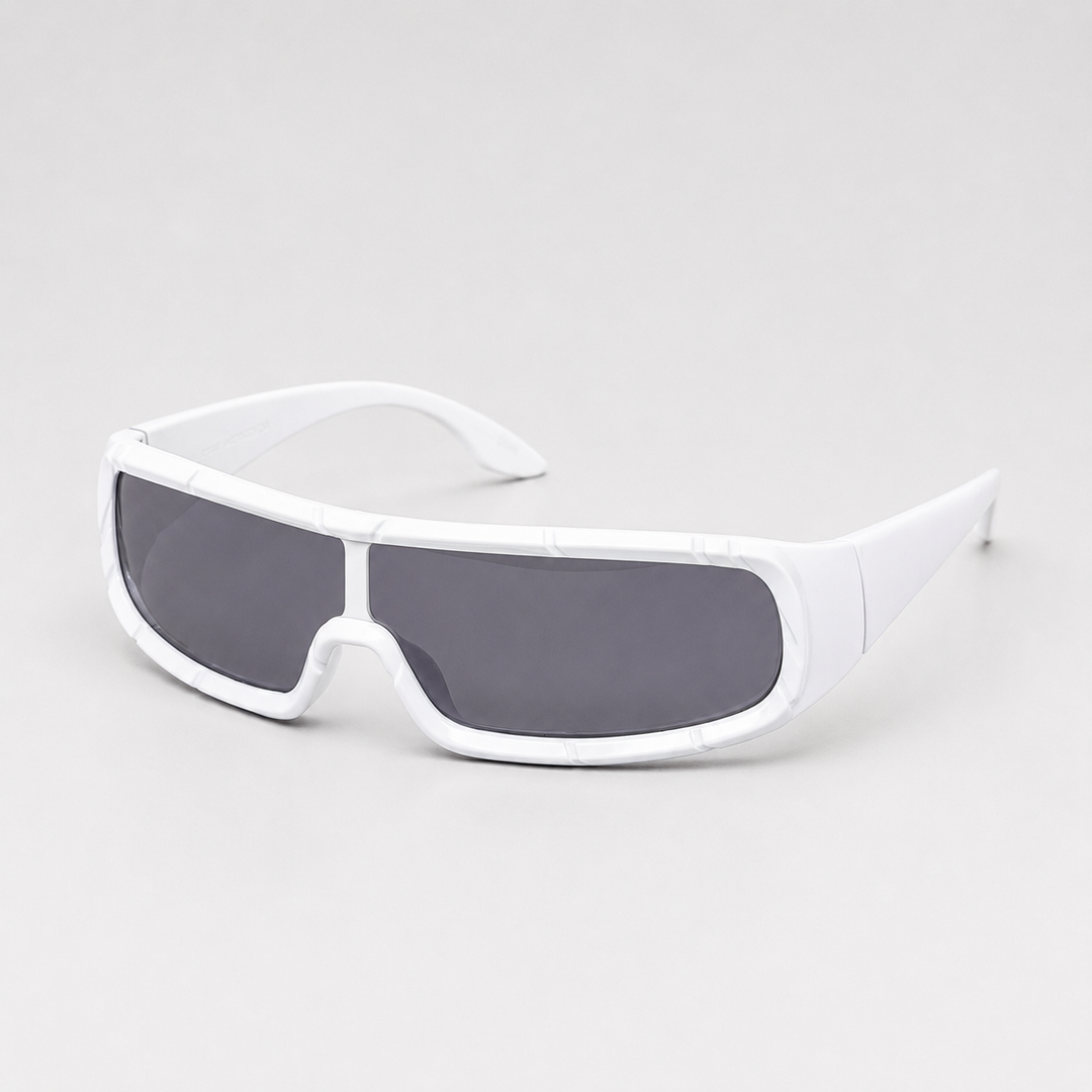 Cyber Mirror Shield Wraparound Sunglasses