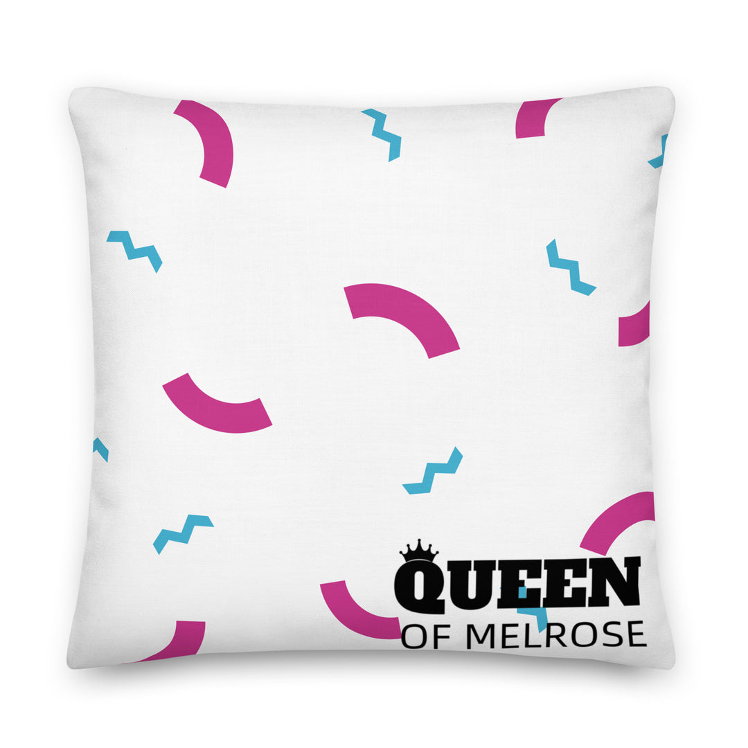 "Queen's Logo" Reversible Premium Pillow - Queen of Melrose