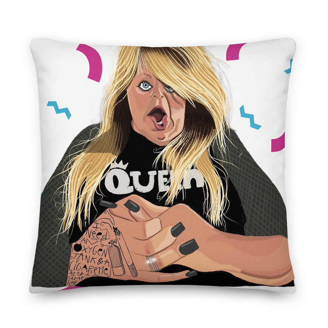 "Queen's Logo" Reversible Premium Pillow - Queen of Melrose