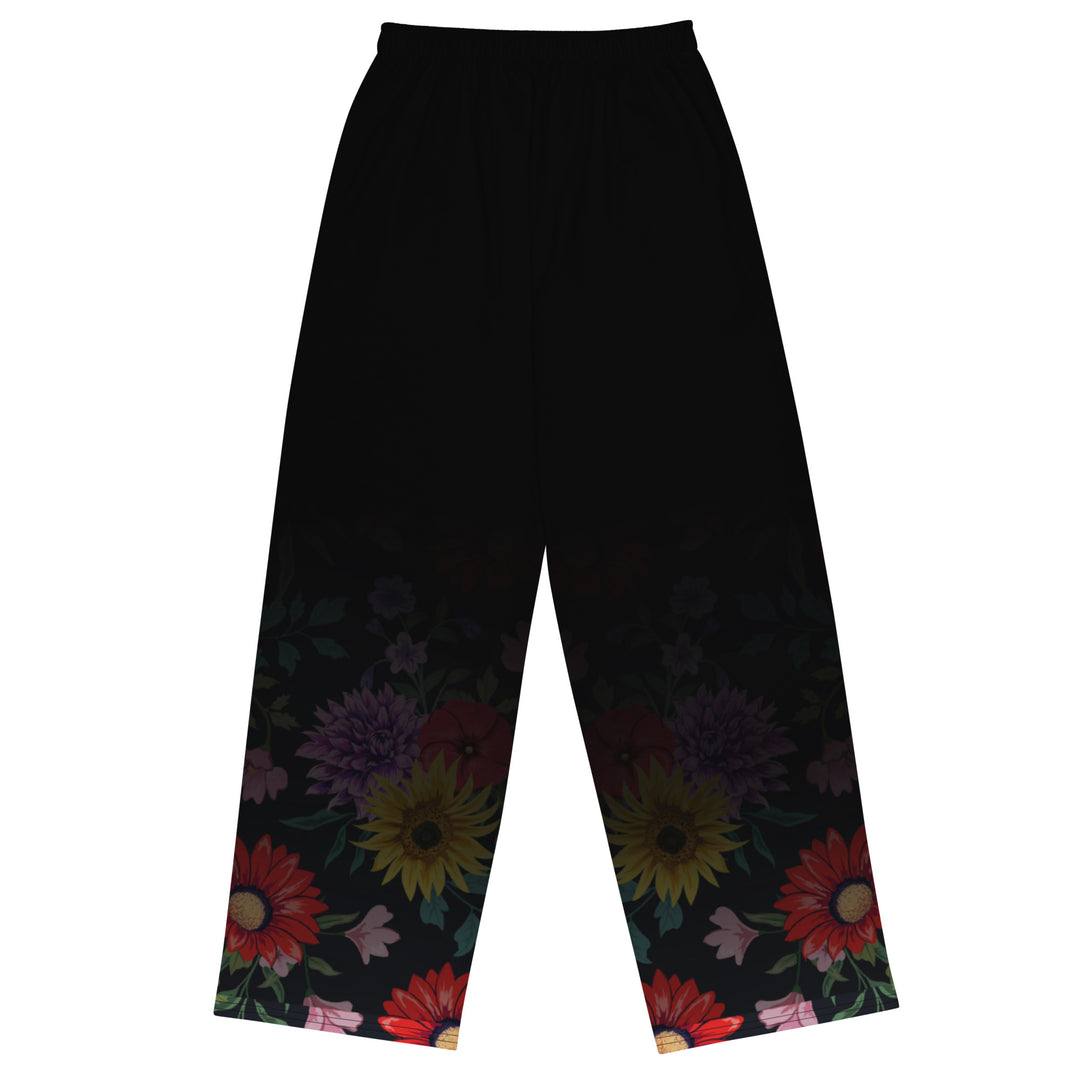 "Faded Florals Cosmo" Wide Leg Pants - Queen of Melrose