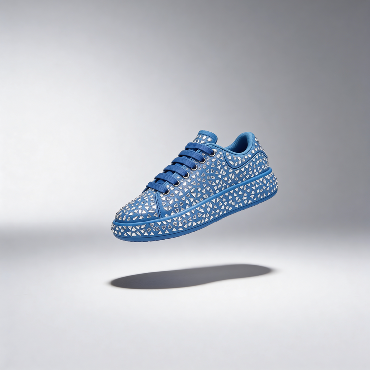 cobalt-blue-platform-sneaker-silver-spike