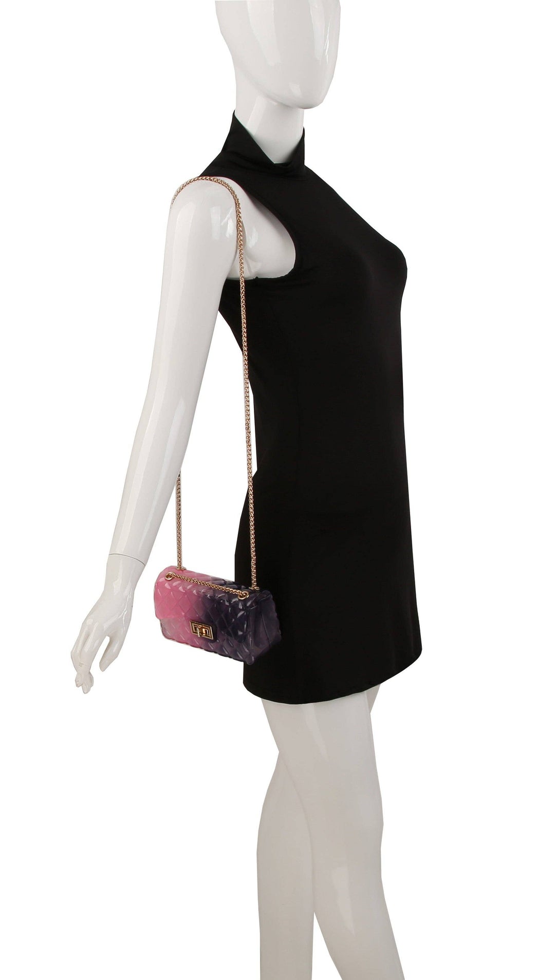 Quilted Ombré Jelly Crossbody Bag