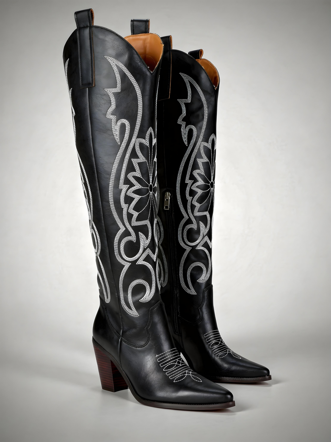 Tall Embroidered Cowboy Boot