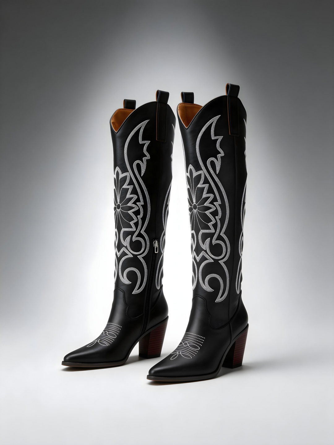 Tall Embroidered Cowboy Boot