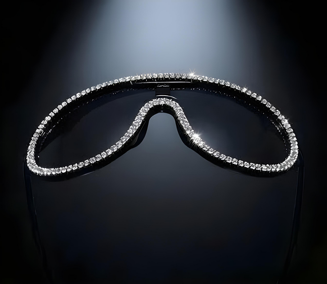 Shield Sunglasses Crystal Black