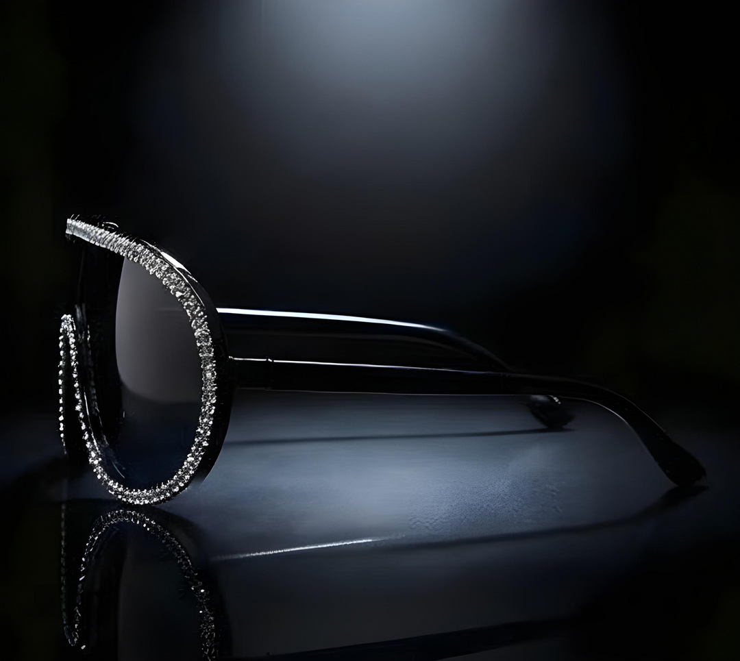 Shield Sunglasses Crystal Black