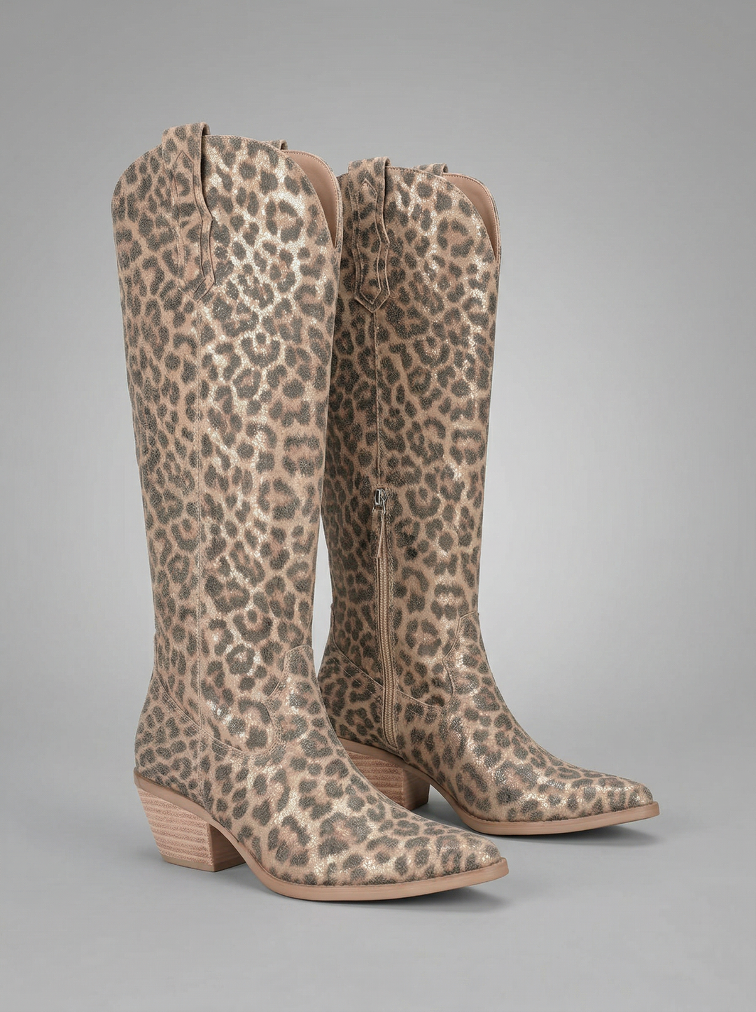 Leopard Print Western Cowboy Boot