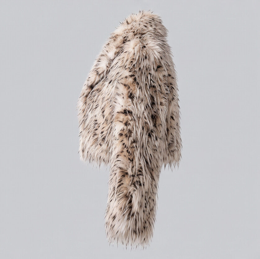 Cropped Shaggy Fur Jacket
