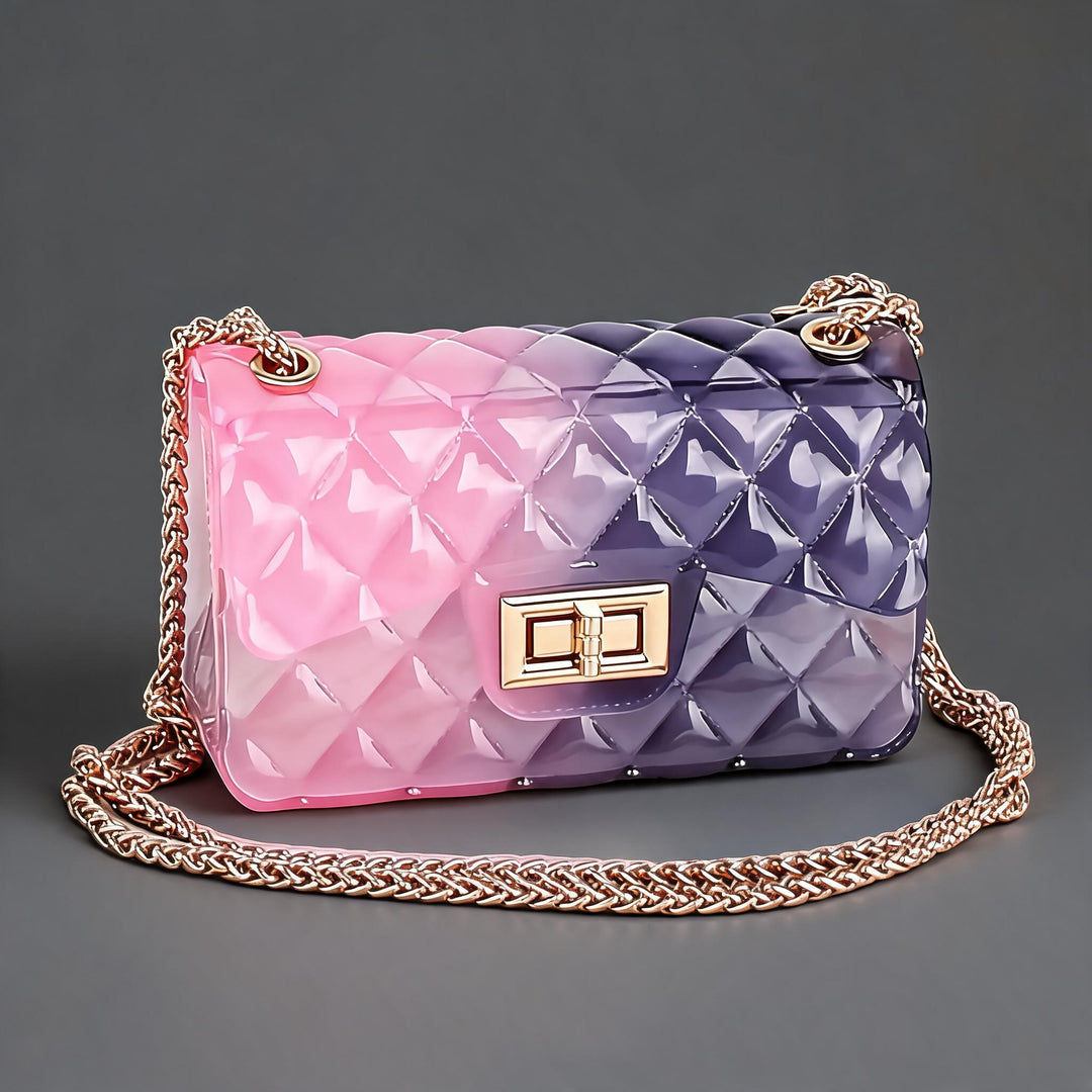 Quilted Ombré Jelly Crossbody Bag