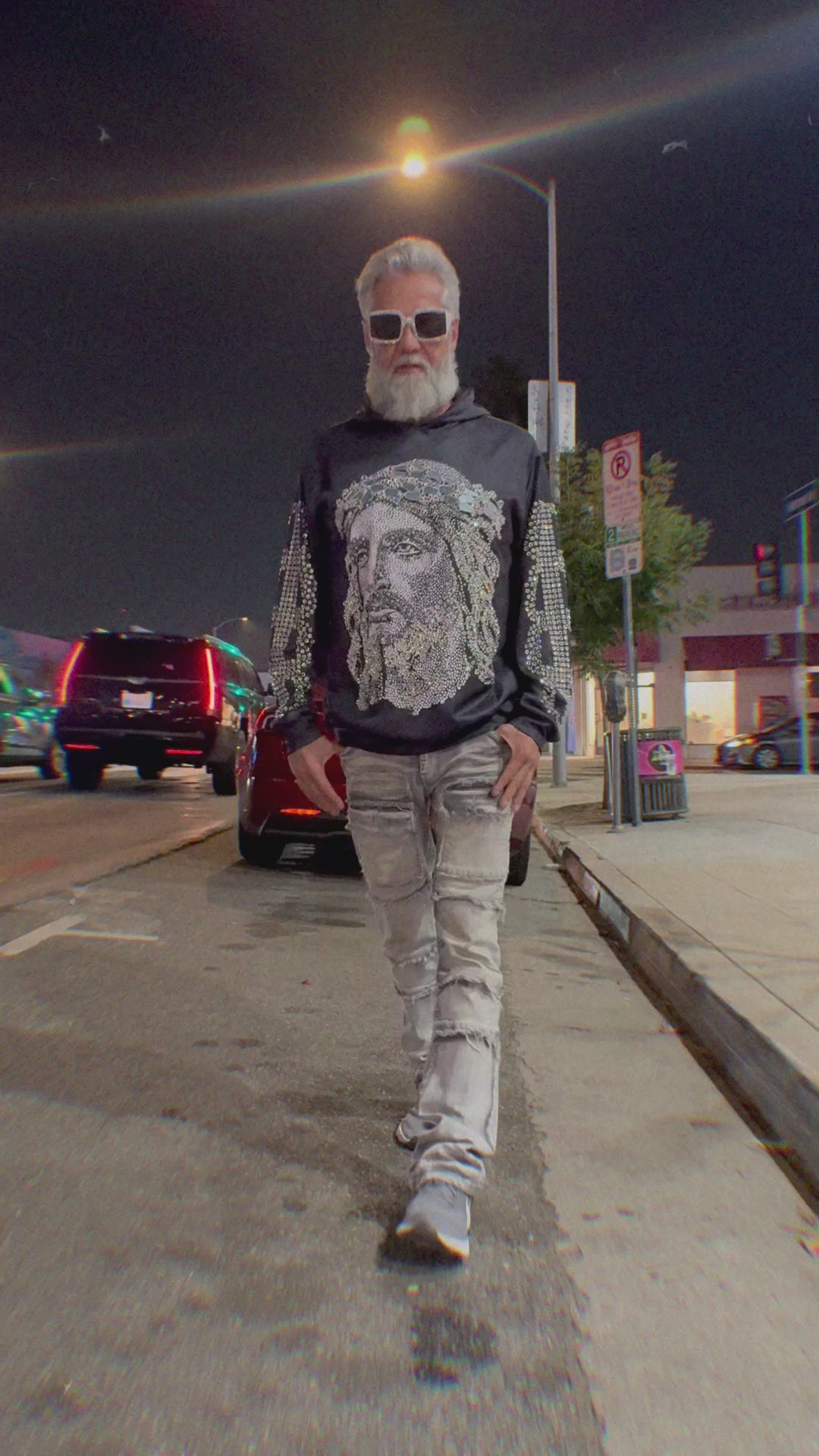 Custom Bling Jesus Hoodie - Couture