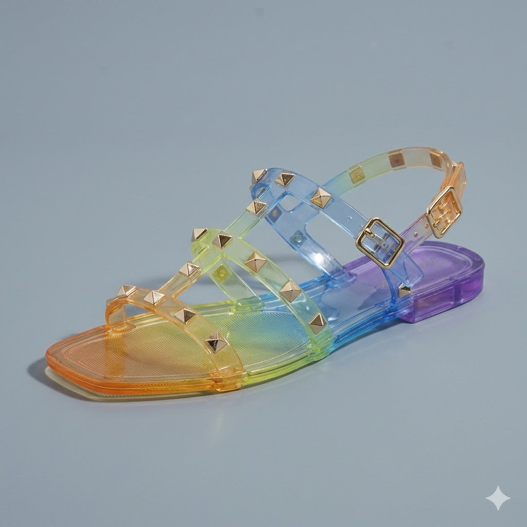 Rainbow Ombré Studded Festival Jelly
