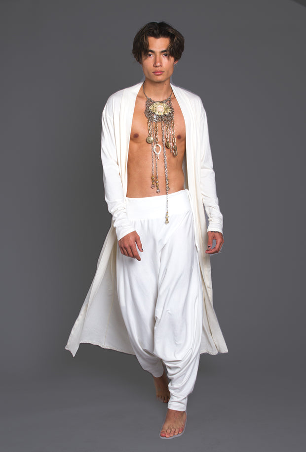 CD MATRIX LONG TEE COAT WHITE - GENDER FLUID