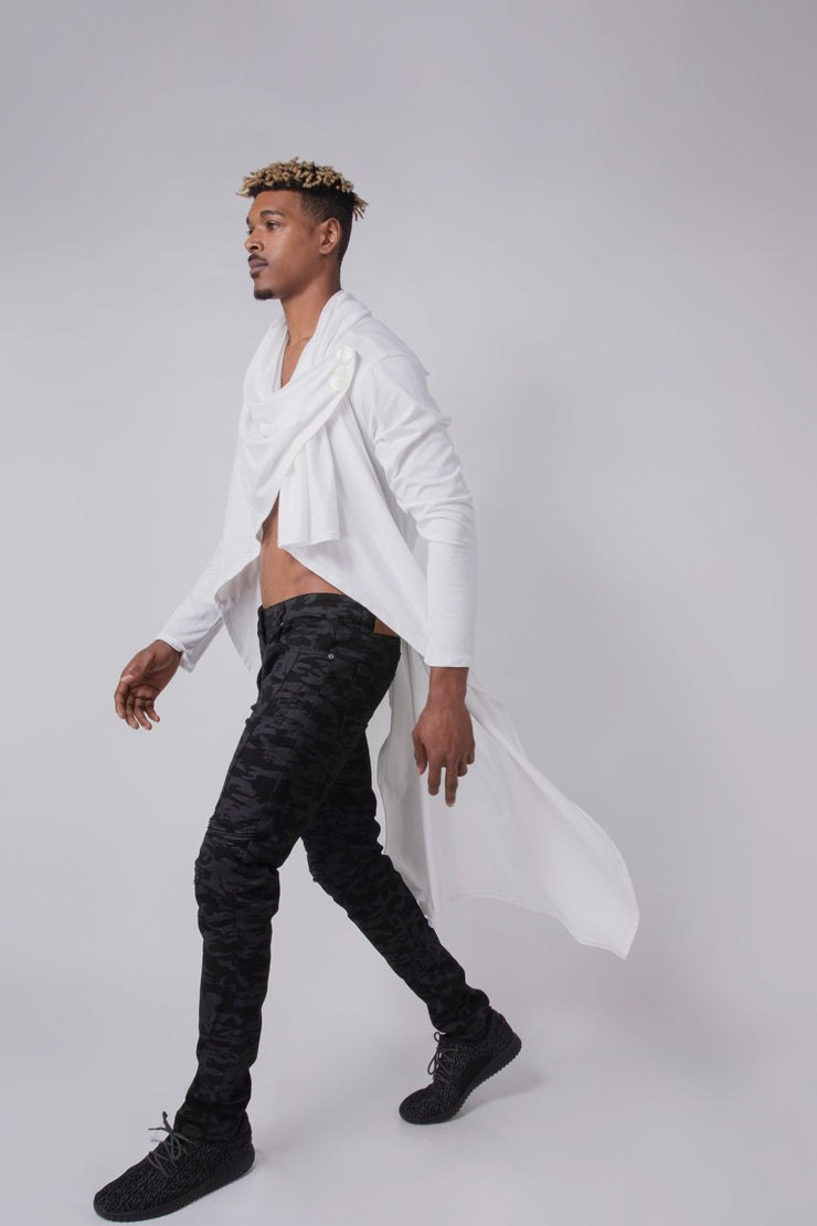 CD CLINT OUTLAW CLOAK JERSEY COTTON - OFF WHITE