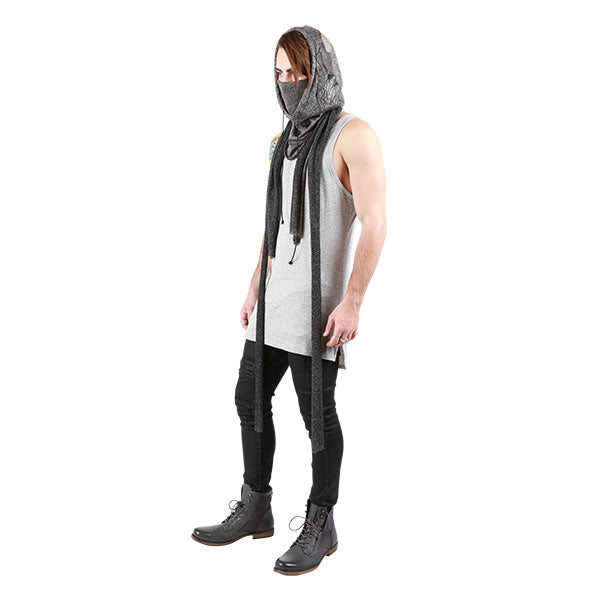 "ASSASSIN" HOODED SCARF - UNISEX - cosmos-glamsquad