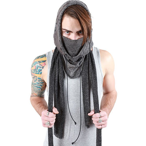 "ASSASSIN" HOODED SCARF - UNISEX - cosmos-glamsquad