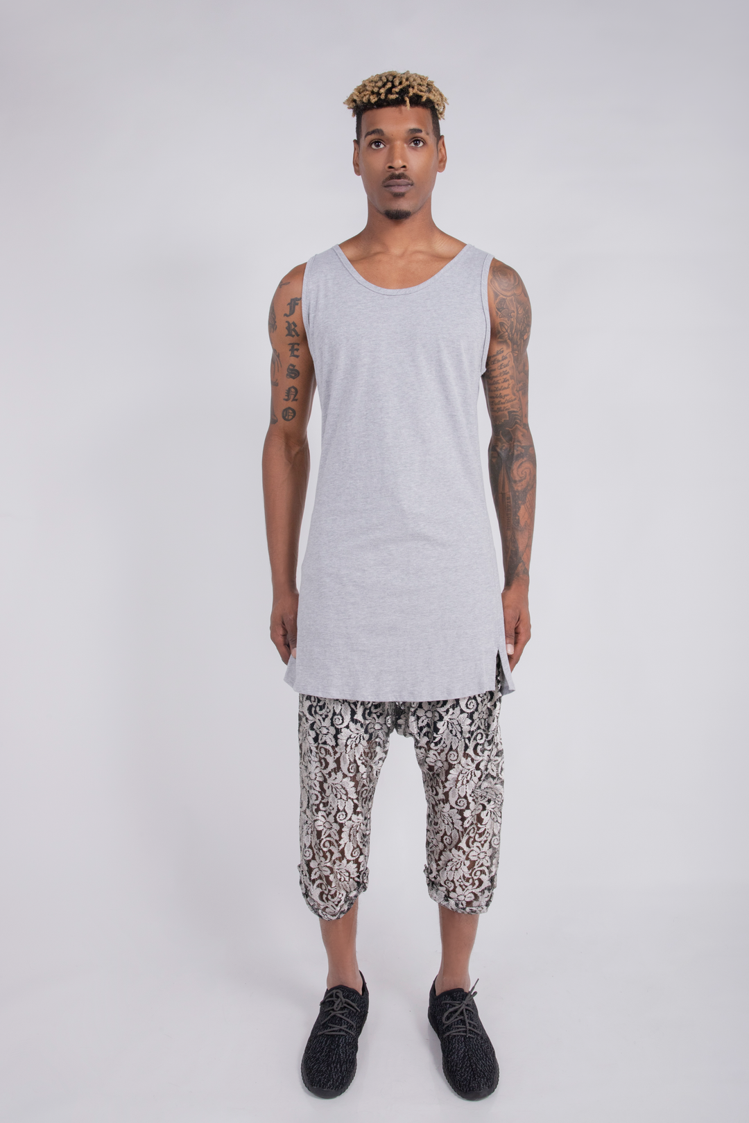 CD EXTENDED TANK TOP HEATHER GREY - MENS