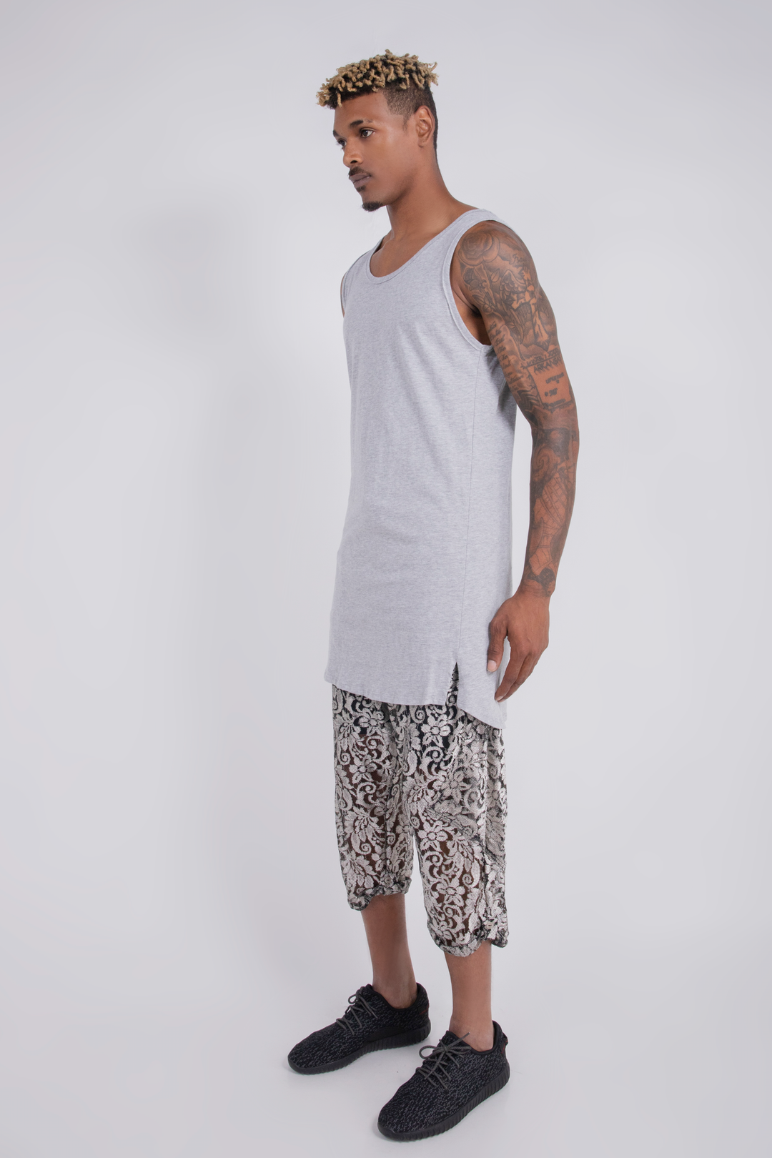 CD EXTENDED TANK TOP HEATHER GREY - MENS