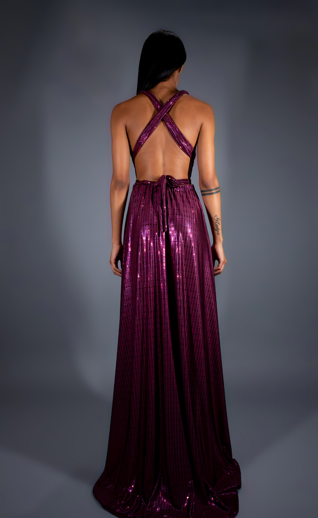 Cosmo & Donato Goddess Dress - Womens LG / Plum Burgundy Cosmo & Donato Goddess Dress - Womens LG / Plum Burgundy