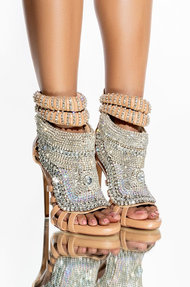 Pusher Rhinestone Sandal - Shoe Whore