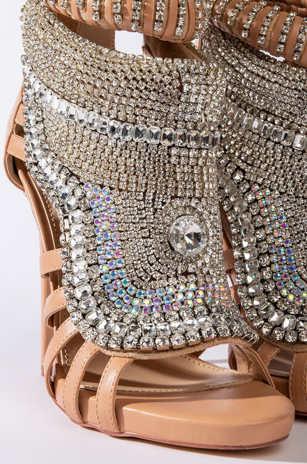 Pusher Rhinestone Sandal - Shoe Whore