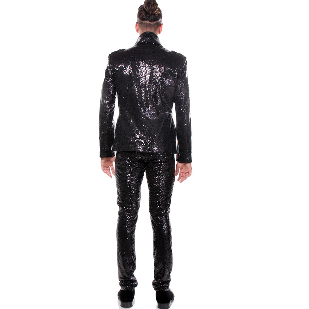 BLACK SEQUIN "ROCK N&