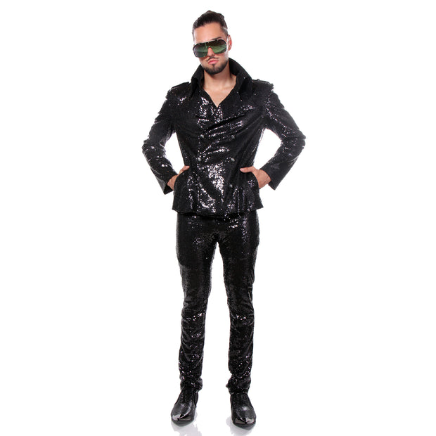 BLACK SEQUIN "ROCK N&