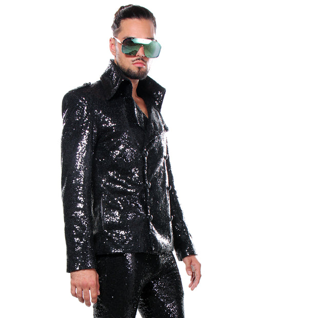 BLACK SEQUIN "ROCK N&