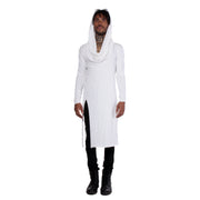CD "GRACE" INFINITY HOODED LONG T OFF WHITE - UNISEX - cosmos-glamsquad